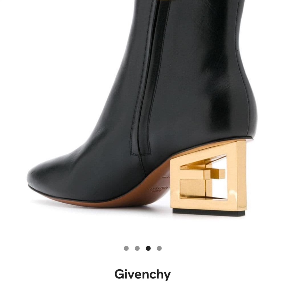 ❤️SOLD💜[givenchy] BNWT “g” block heel booties - Picture 7 of 8